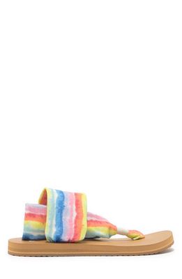 Sanuk Sling Tie Dye Sandal in Rainbow