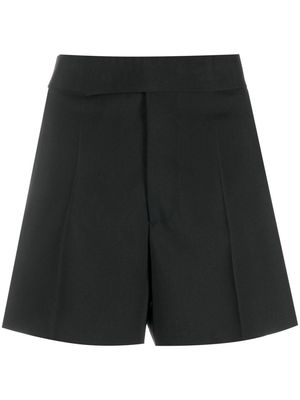 SAPIO concealed-front fastening mini shorts - Black