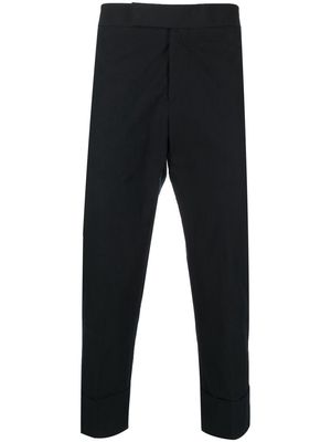 SAPIO flap-pockets cotton cropped trousers - Blue