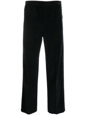 SAPIO N40 straight-leg velvet trousers - Black