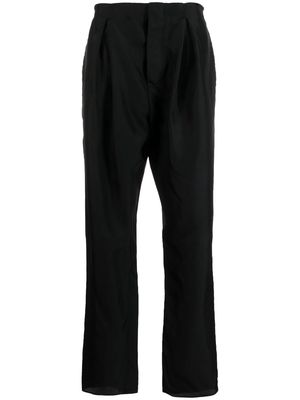 SAPIO pleat-detail straight-leg trousers - Black