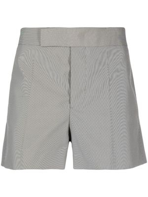 SAPIO pressed-crease striped tailored shorts - Neutrals