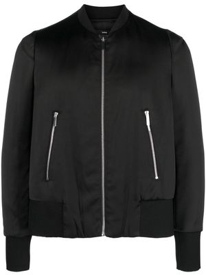 SAPIO satin-finish bomber jacket - Black