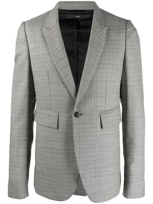 SAPIO single-breasted cotton-wool blazer - Grey