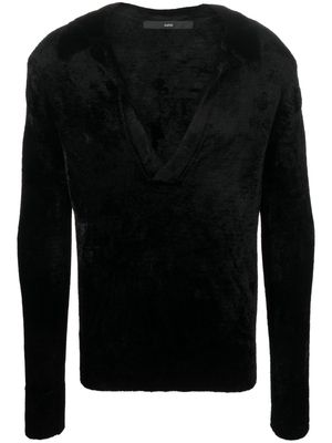 SAPIO spread-collar jumper - Black