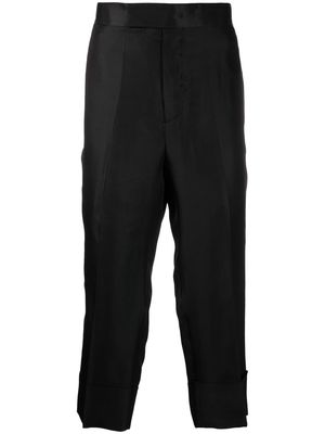 SAPIO straight-leg tailored trousers - Black