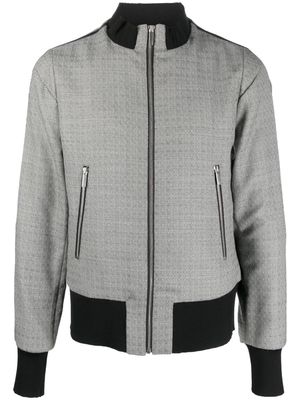 SAPIO zip-up wool-blend bomber jacket - Grey