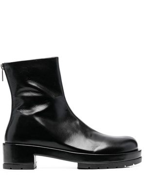 SAPIO zipped ankle boots - Black