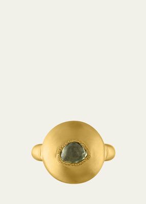 Sapphire Bulla Dome Ring