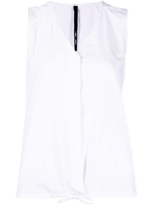 Sara Lanzi cotton sleeveless top - White