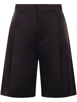 Sara Lanzi twill-weave tailored shorts - Black