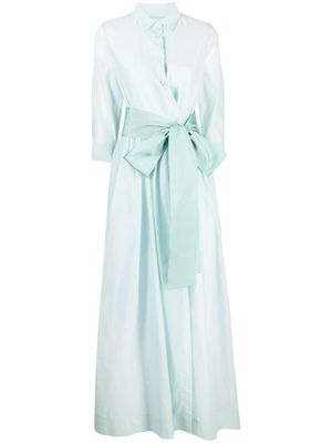 Sara Roka Edna long-sleeve dress - Blue