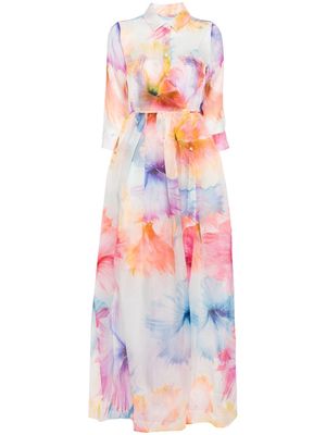 Sara Roka Elenat floral-print maxi dress - Pink