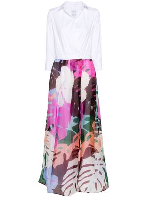 Sara Roka Jinny floral-print maxi dress - White