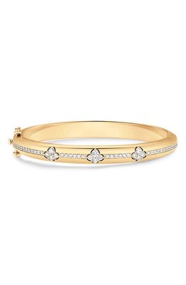 Sara Weinstock Dujour Cluster Diamond Bangle Bracelet in Yellow Gold/Diamond 