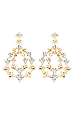 Sara Weinstock Dujour Diamond Drop Earrings in Yellow Gold/Diamond