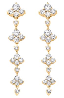 Sara Weinstock Dujour Diamond Linear Drop Earrings in Yellow Gold 