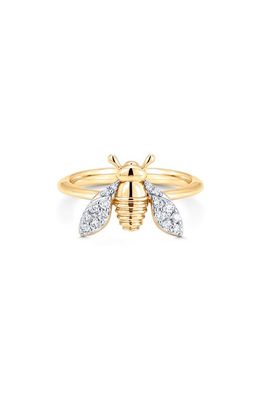 Sara Weinstock Queen Bee Diamond Pinky Ring in Yellow Gold 