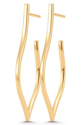 Sara Weinstock Veena Taj Hoop Earrings in Yellow Gold 