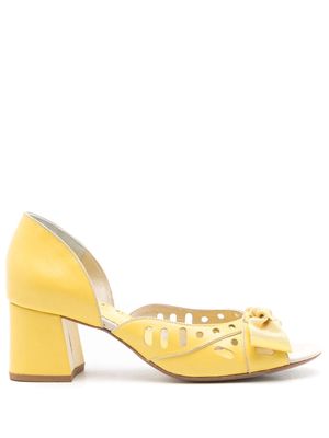 Sarah Chofakian Adrienne leather pumps - Yellow