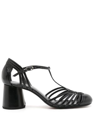 Sarah Chofakian Chamonix 50mm leather sandals - Black