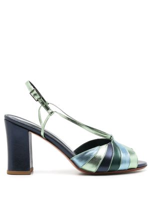 Sarah Chofakian Cocteau 75mm slingback sandals - Blue