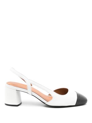 Sarah Chofakian Coucou 65mm slingback sandals - White