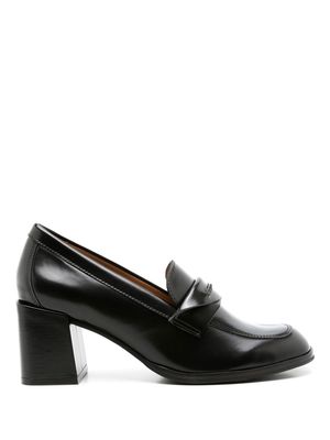 Sarah Chofakian Eliza 70mm heeled loafers - Black