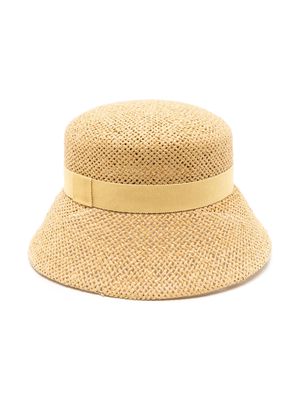 Sarah Chofakian Ellie woven-wicker sun hat - Neutrals
