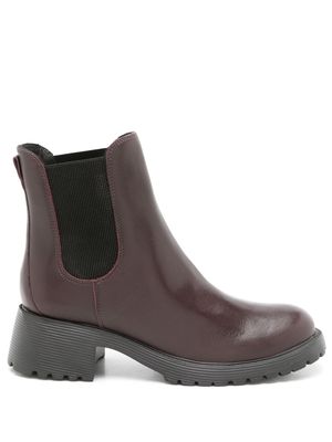 Sarah Chofakian Emil 55mm side-panel chelsea boots - Brown