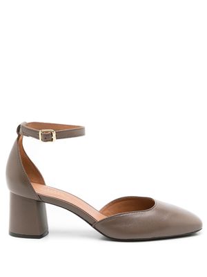 Sarah Chofakian Florence 55mm ankle-strap sandals - Brown