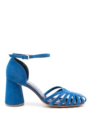 Sarah Chofakian Hilda caged 80mm sandals - Blue