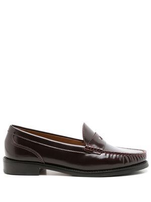 Sarah Chofakian Laine leather loafers - Brown