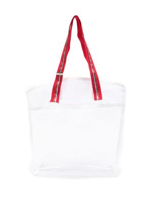 Sarah Chofakian mesh tote bag - White