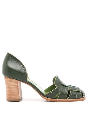 Sarah Chofakian Scarpin Colette 55mm leather pumps - Green