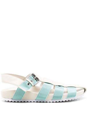 Sarah Chofakian Simpson side-buckle detail sandals - Blue