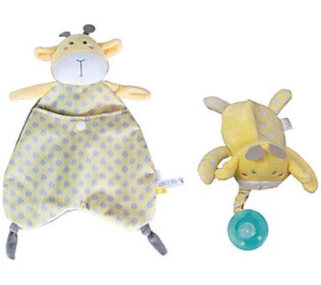 SARO Giraffe  Snuggle Comforter Baby Bundle
