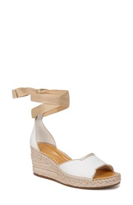 SARTO by Franco Sarto Casey Ankle Wrap Espadrille Platform Wedge Sandal in Beige at Nordstrom, Size 7