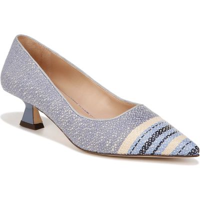 SARTO by Franco Sarto Diva Kitten Heel Pointed Toe Pump in Blue