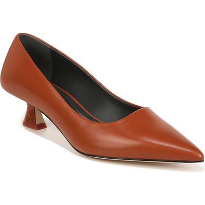 SARTO by Franco Sarto Diva Kitten Heel Pointed Toe Pump in Terracotta