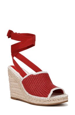 SARTO by Franco Sarto Sierra Platform Wedge Espadrille in Red at Nordstrom, Size 10