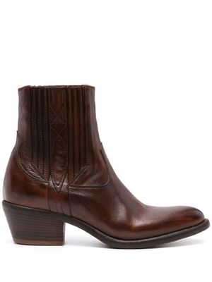 Sartore 45mm leather ankle boots - Brown