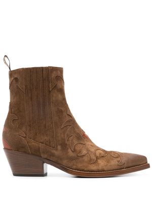 Sartore 60mm suede boots - Brown