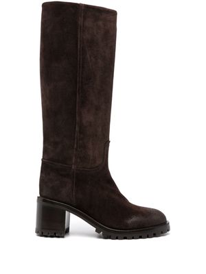 Sartore 70mm suede knee-high boots - Brown