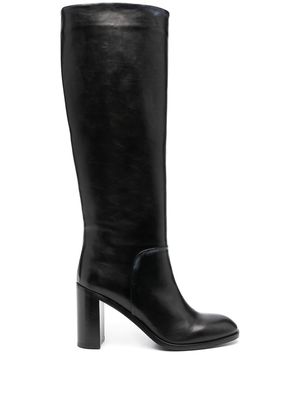 Sartore Diver knee-high leather boots - Black