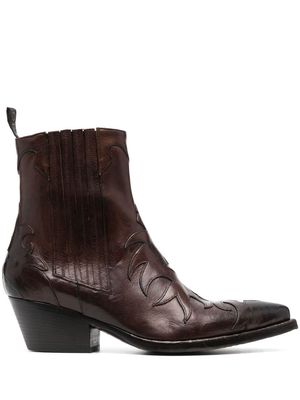 Sartore leather ankle boots - Brown