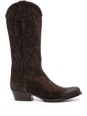 Sartore panelled 45mm Western boots - Brown