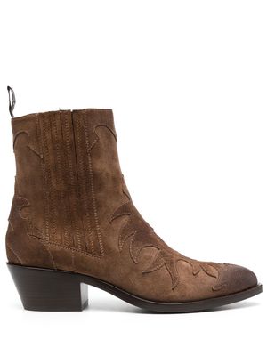 Sartore suede anke-boots - Brown