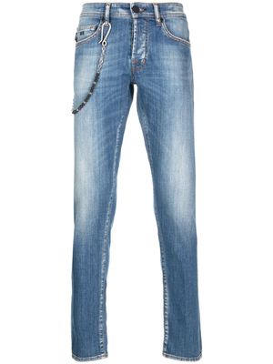 Sartoria Tramarossa chain-detailed straight-leg jeans - Blue