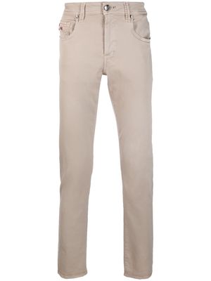 Sartoria Tramarossa stretch-cotton straight-leg jeans - Neutrals